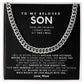 To my beloved son, I will forever be your biggest fan