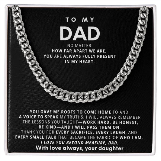To My Dad, You are always fully present in my heart