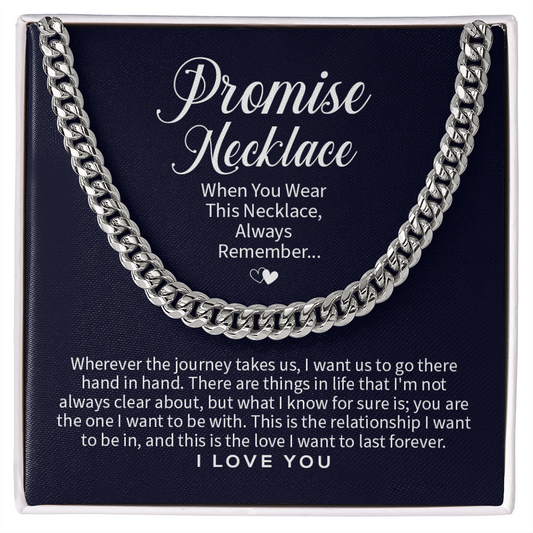 Cuban Link Chain Promise Necklace Know For Sure