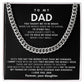 To My Dad, You taught me to be brave when the world asked me to shrink