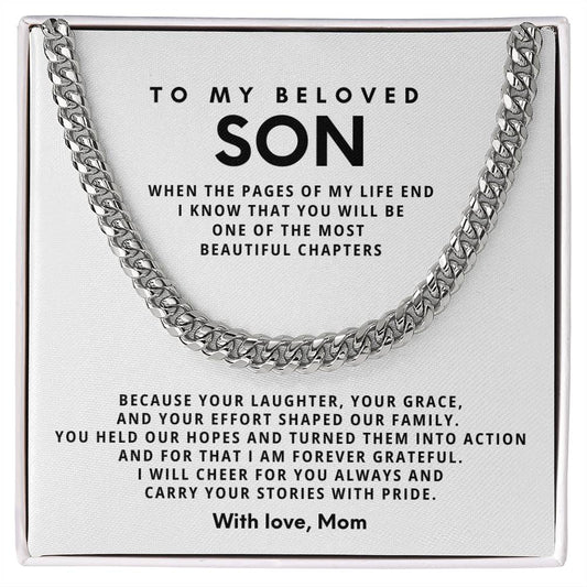 To my beloved son, I will cheer for you always and carry your stories with pride [ Few left only ]