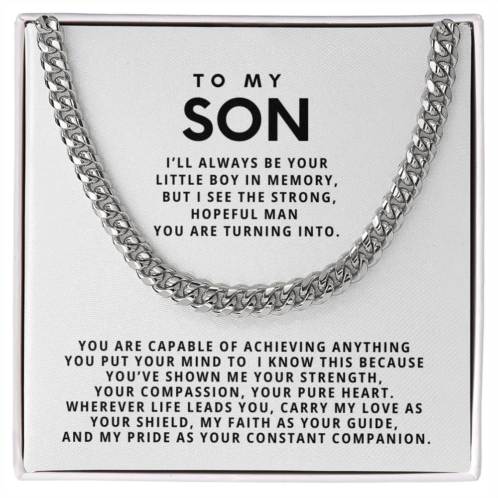 To my son, I’ll always be your little boy in memory