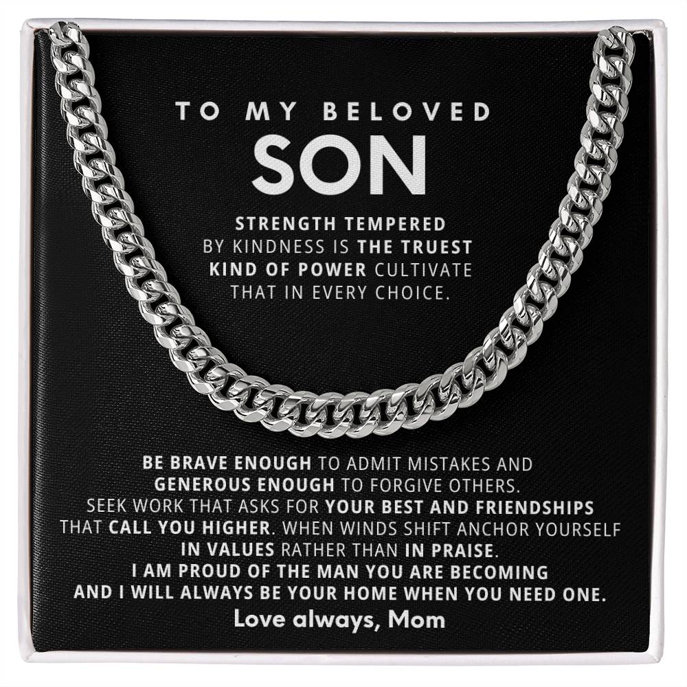To my Son, I will always be your home when you need one
