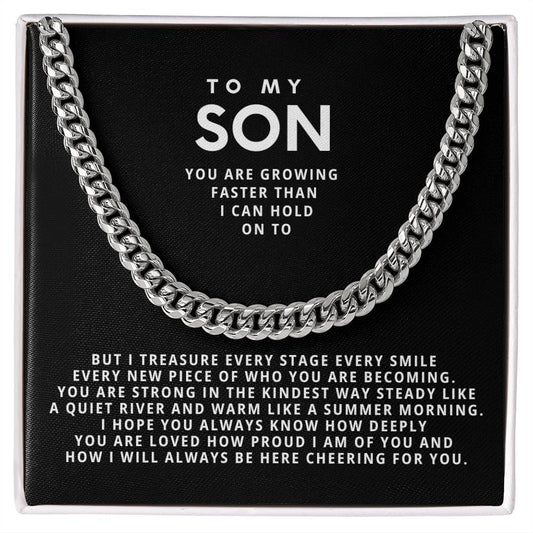 To my son, You are growing faster than I can hold on