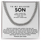 To my son, Carry kindness and courage forward and know you are deeply loved