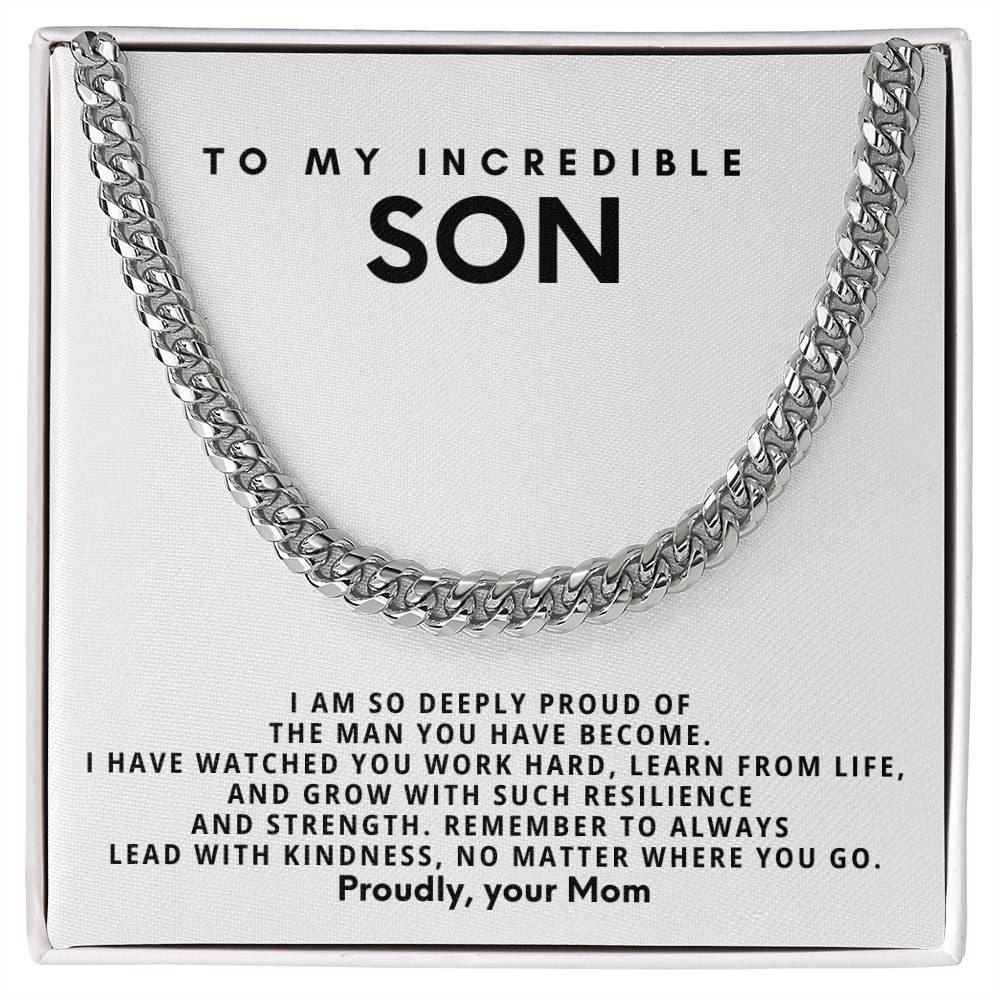 To my incredible son, I am so deeply proud of the man you have become
