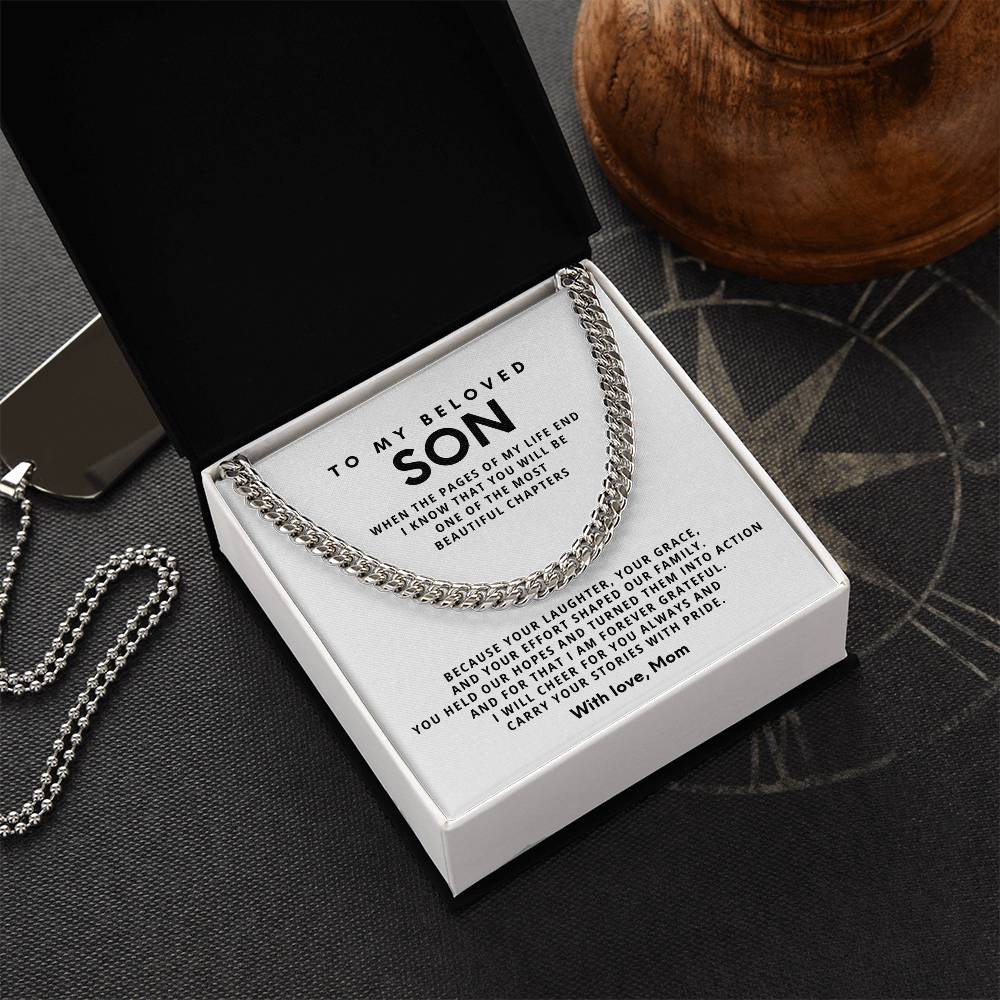 To my beloved son, I will cheer for you always and carry your stories with pride [ Few left only ]