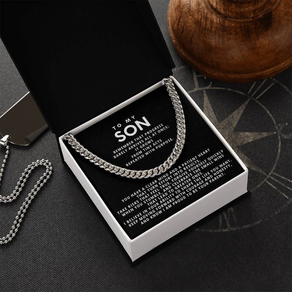 To my Son,Keep moving forward with courage and honesty