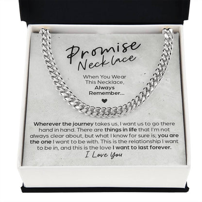 Cuban Link Chain Promise Necklace This Relationship