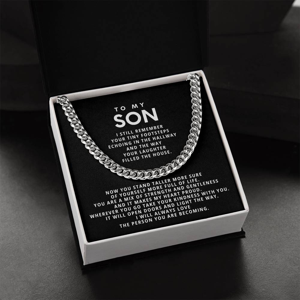 To my son, I still remember your tiny footsteps