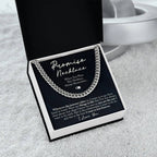 TO MY MAN PROMISE NECKLACE CUBAN LINK CHAIN