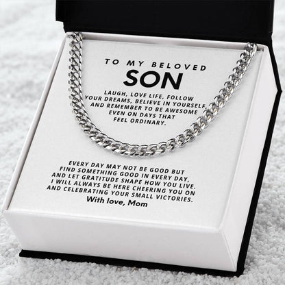 To my beloved son, Laugh, love life, follow your dreams, believe in yourself [ Few left only ]