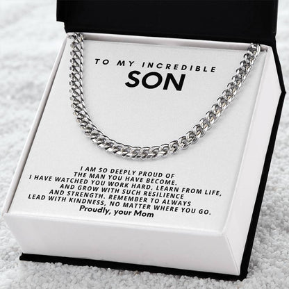 To my incredible son, I am so deeply proud of the man you have become