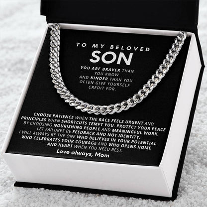 To my Son,I will always be the one who believes in your potential