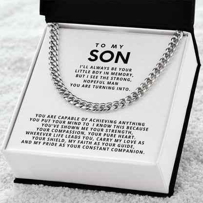 To my son, I’ll always be your little boy in memory