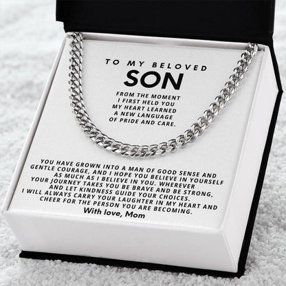 To my beloved Son, Be brave and be strong, and let kindness guide your choices