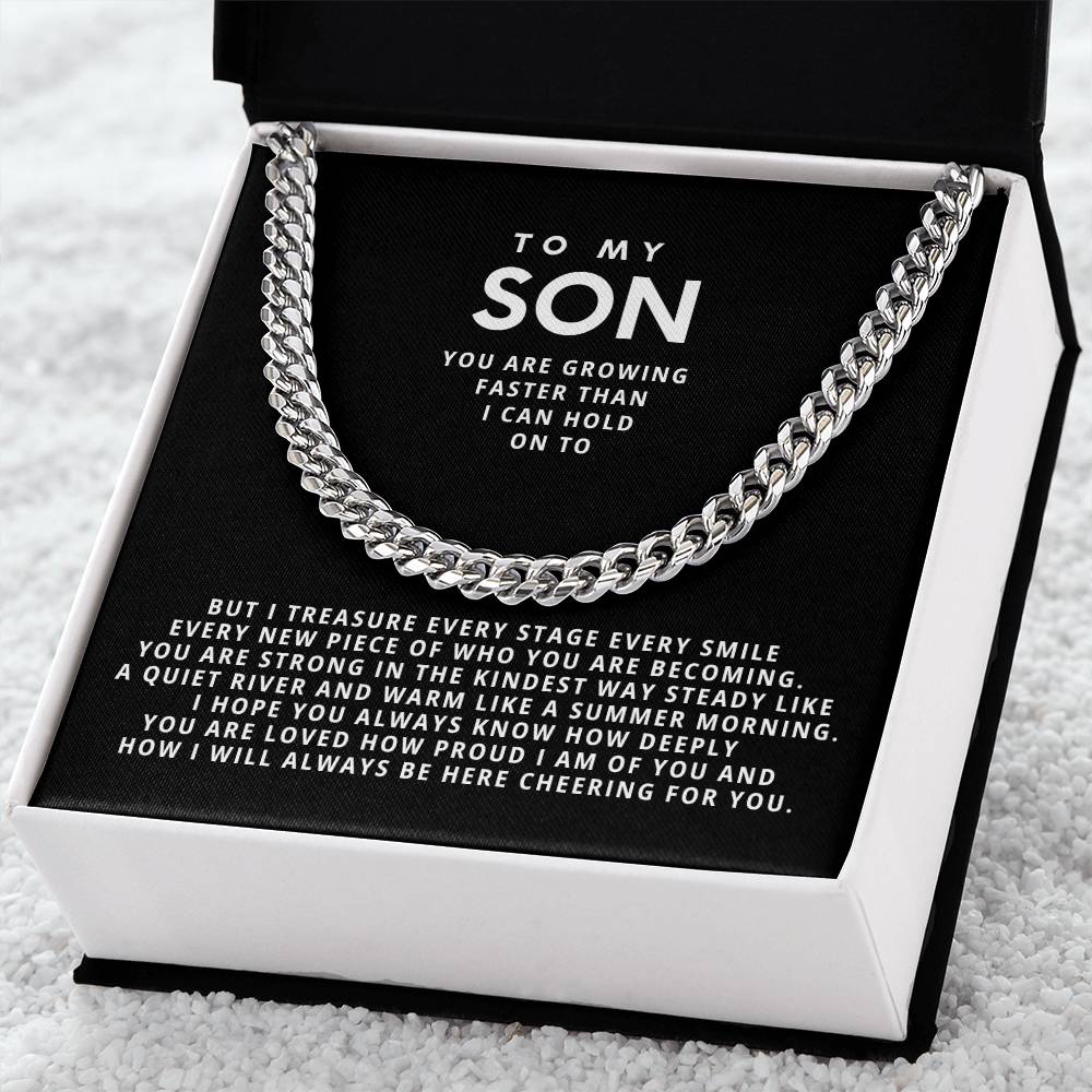 To my son, You are growing faster than I can hold on