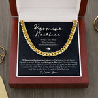 TO MY MAN PROMISE NECKLACE CUBAN LINK CHAIN