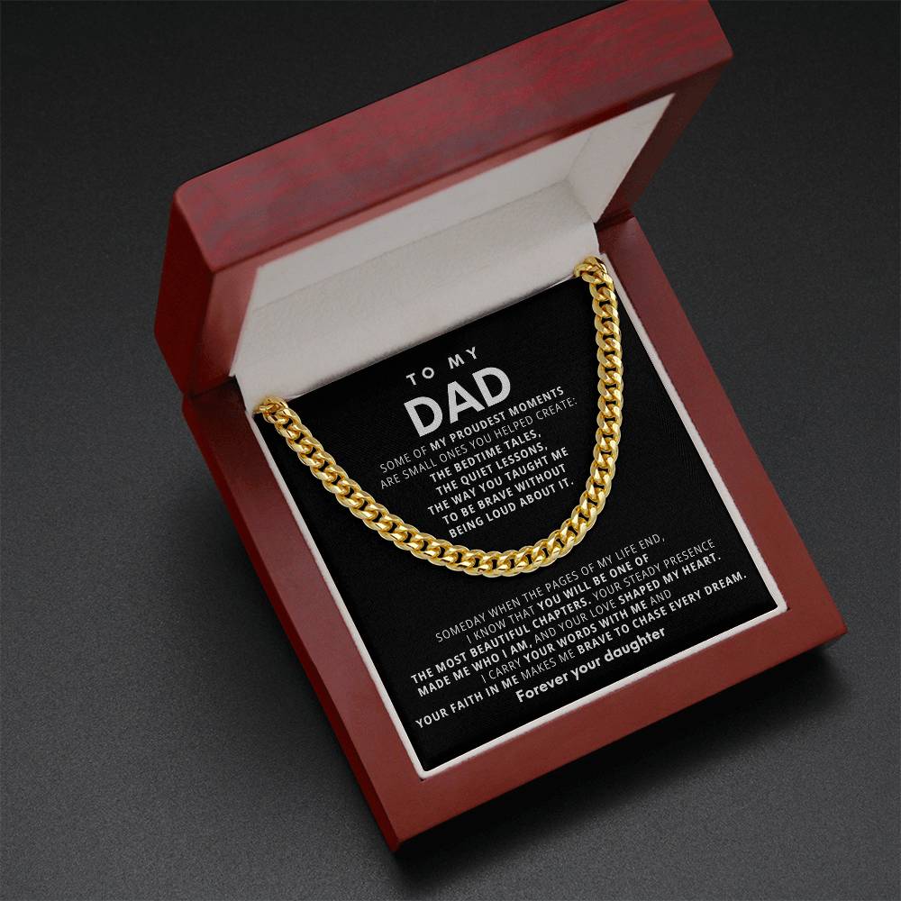 To My Dad, I carry your words with me and your faith in me makes me brave to chase every dream