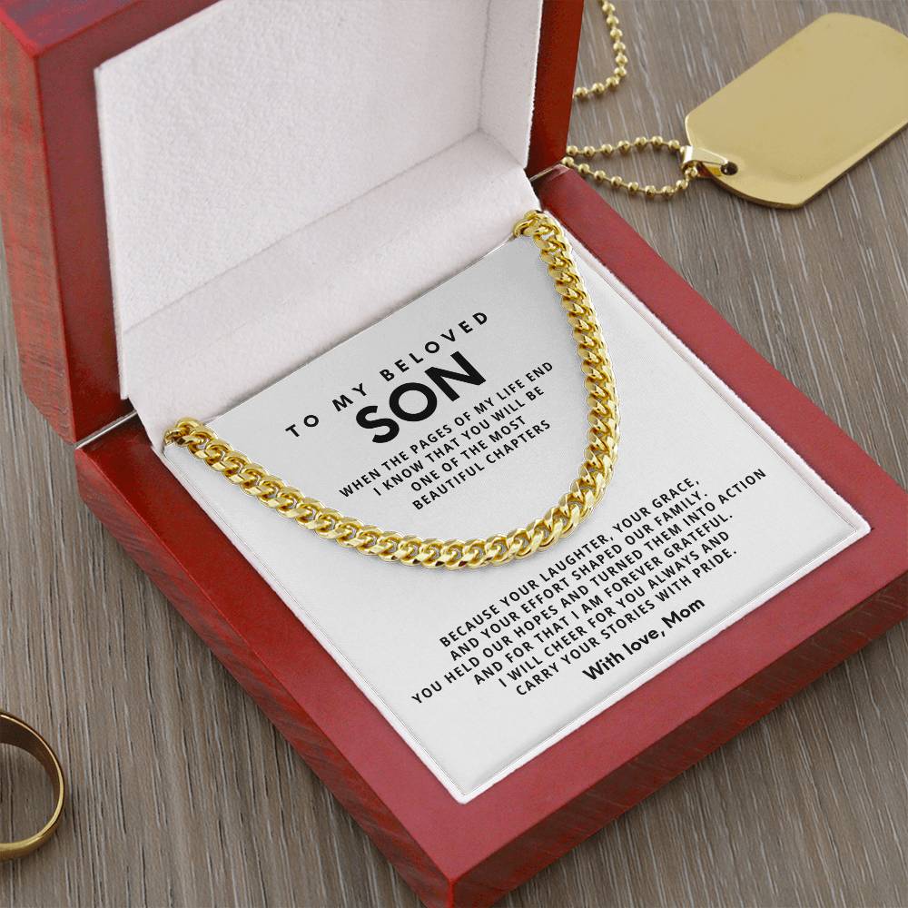 To my beloved son, I will cheer for you always and carry your stories with pride [ Few left only ]