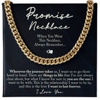 TO MY MAN PROMISE NECKLACE CUBAN LINK CHAIN