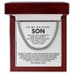 To my beloved Son, Celebrate others, learn from mistakes, and forgive yourself quickly