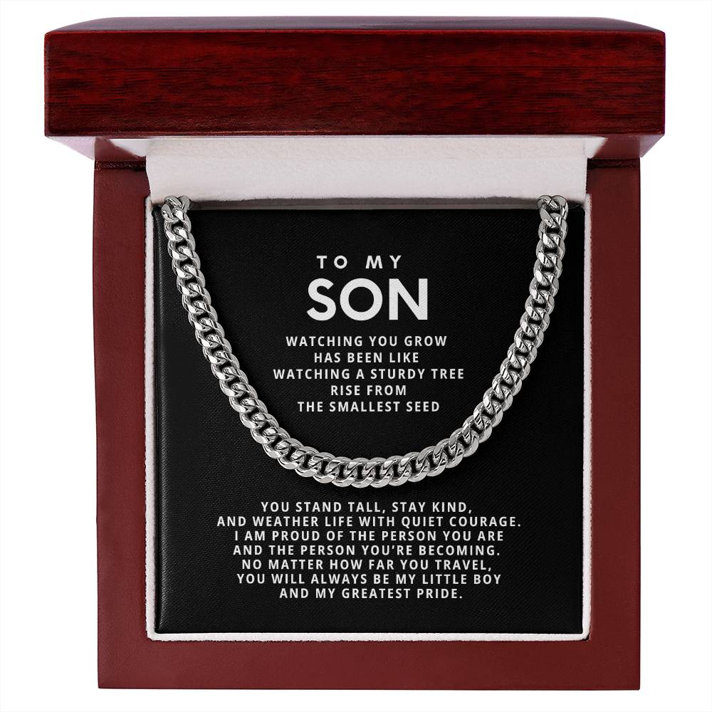 To my Son, You stand tall, stay kind, and weather life with quiet courage