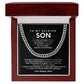 To my Son,Keep your sense of humor it will carry you through unexpected storms