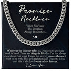 TO MY MAN PROMISE NECKLACE CUBAN LINK CHAIN