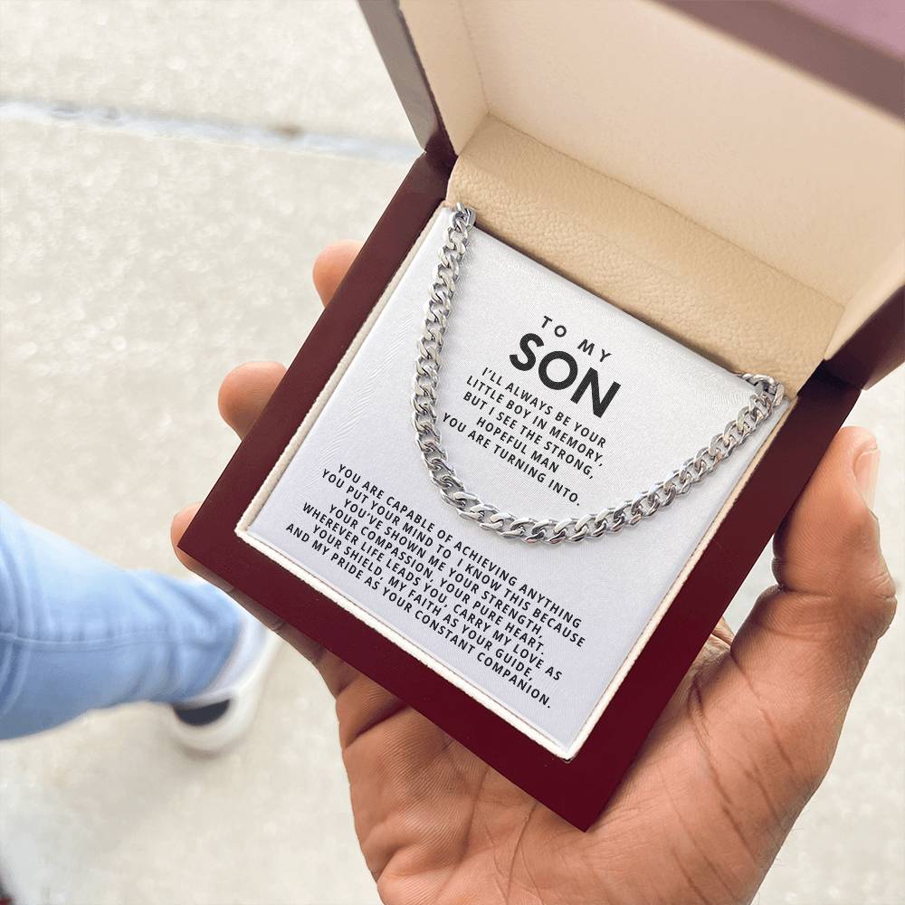 To my son, I’ll always be your little boy in memory