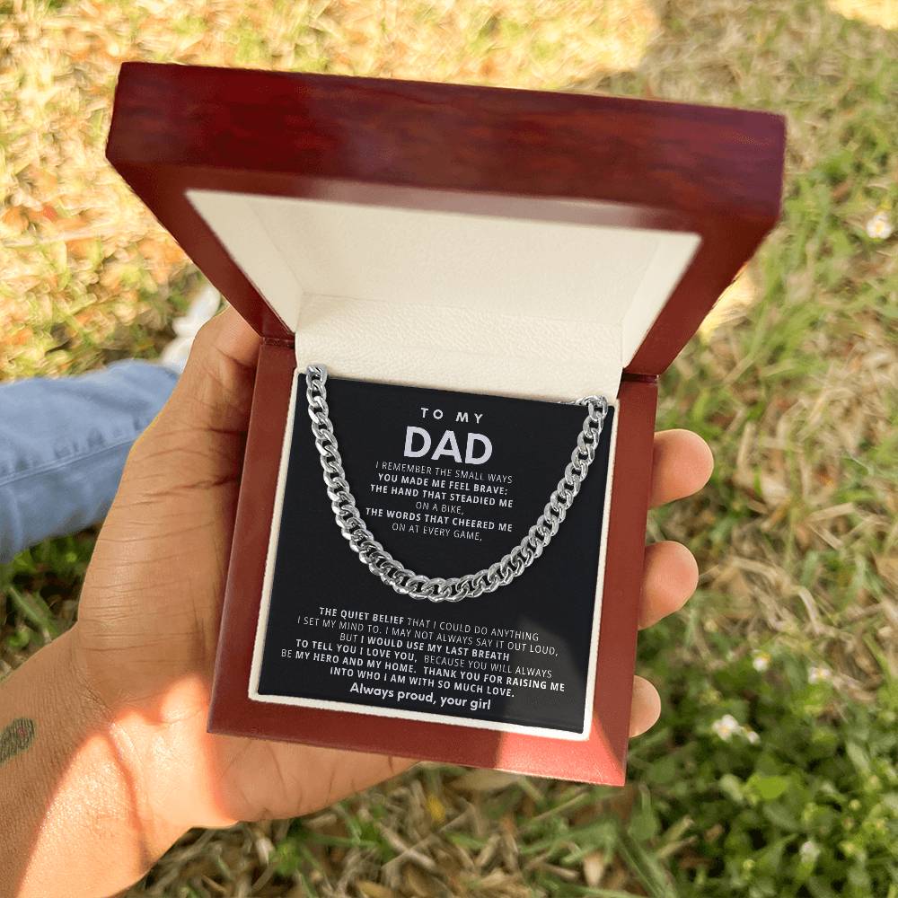 To My Dad, Thank you for raising me into who I am with so much love