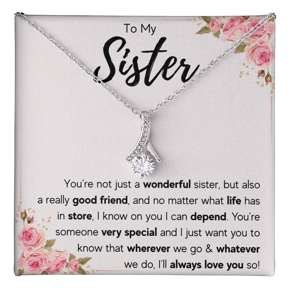 TO MY SISTER LOVE YOU SO ALLURING NECKLACE GIFT SET