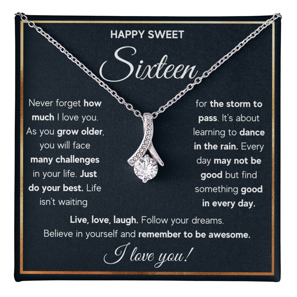 HAPPY SWEET SIXTEEN RAIN ALLURING NECKLACE GIFT SET