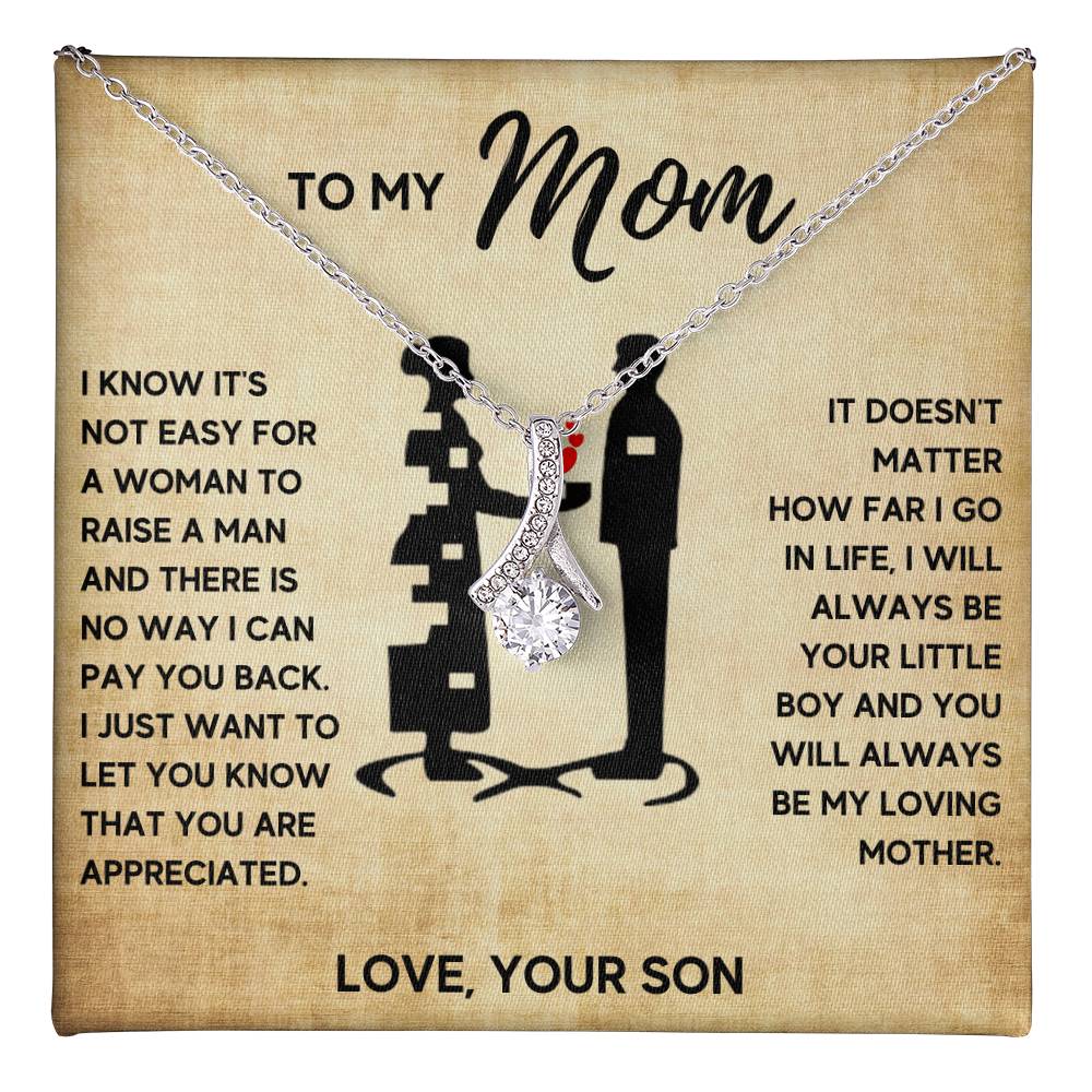 TO MY MOM LITTLE BOY ALLURING NECKLACE GIFT SET