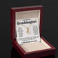 TO MY GRANDDAUGHTER SQUEEZED GOLD ALLURING NECKLACE GIFT SET