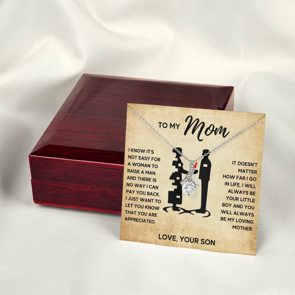TO MY MOM LITTLE BOY ALLURING NECKLACE GIFT SET
