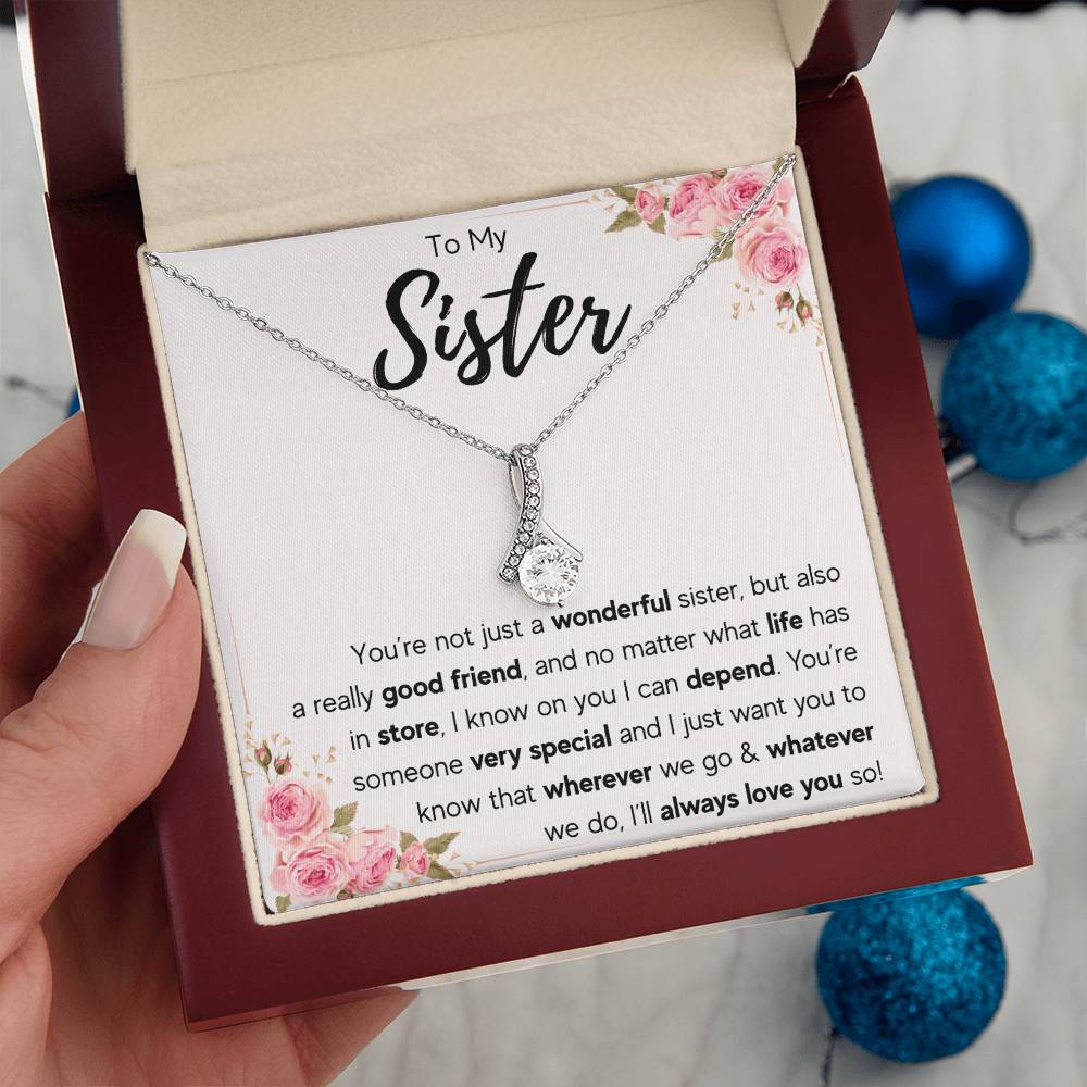 TO MY SISTER LOVE YOU SO ALLURING NECKLACE GIFT SET
