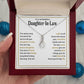 TO MY DAUGHTER IN LAW SWEET PERSON ALLURING BEAUTY NECKLACE GIFT SET