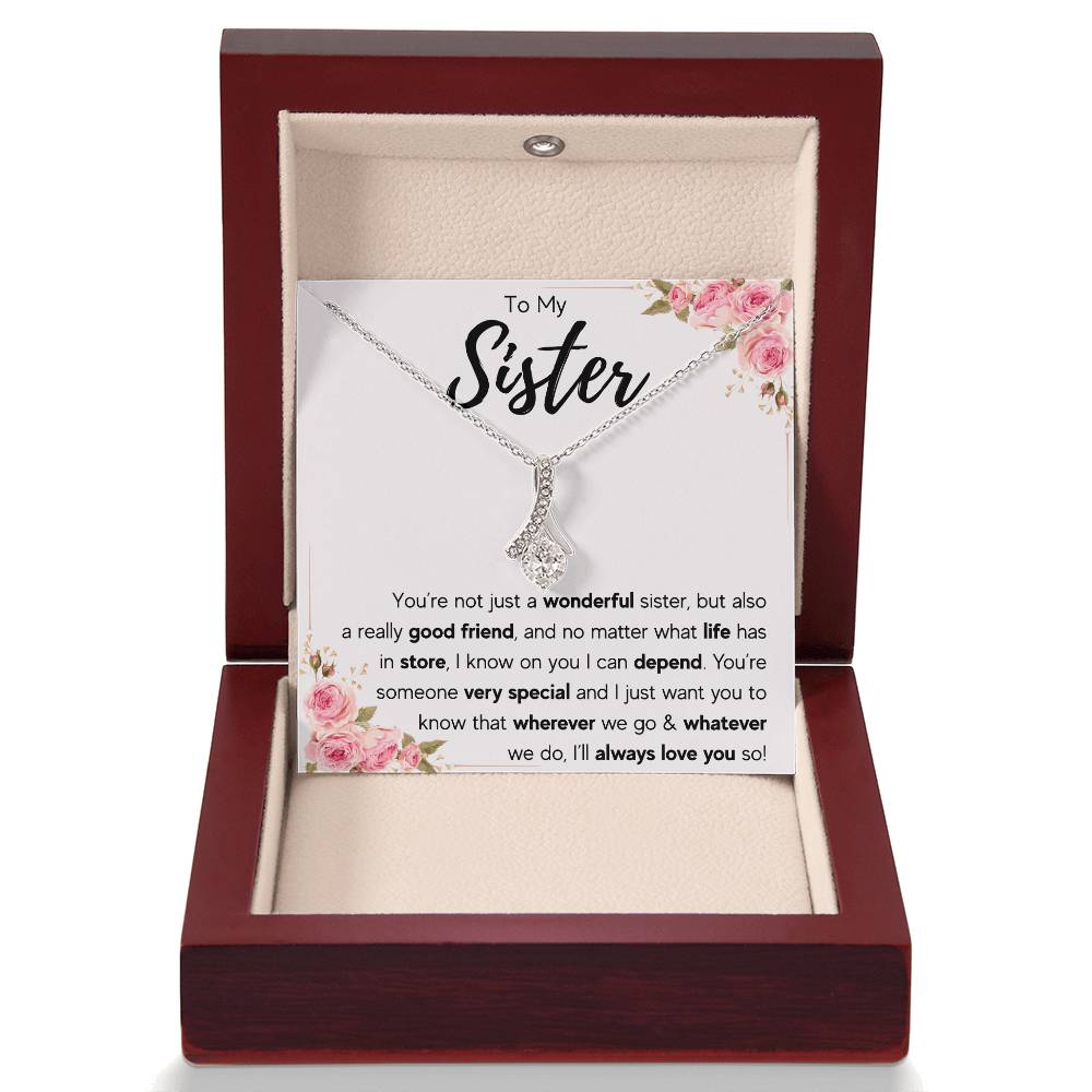 TO MY SISTER LOVE YOU SO ALLURING NECKLACE GIFT SET