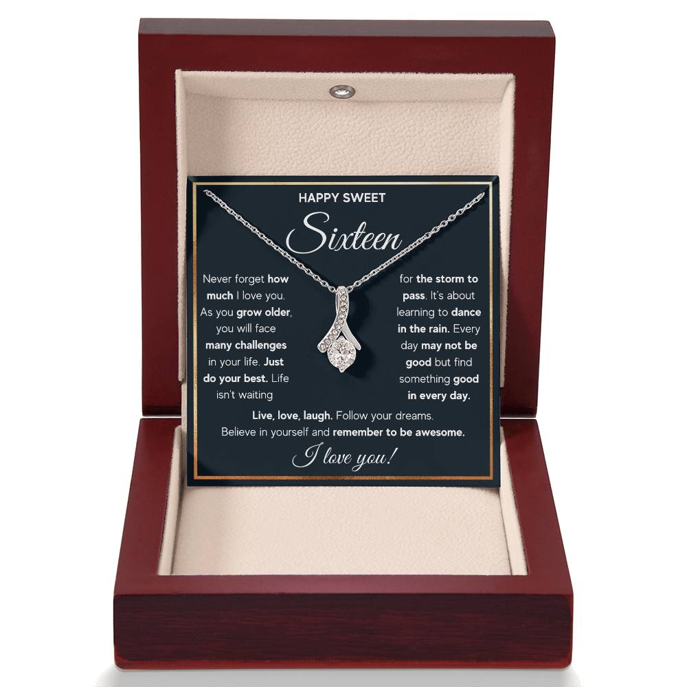 HAPPY SWEET SIXTEEN RAIN ALLURING NECKLACE GIFT SET