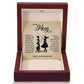 TO MY MOM LITTLE GIRL ALLURING BEAUTY NECKLACE GIFT SET