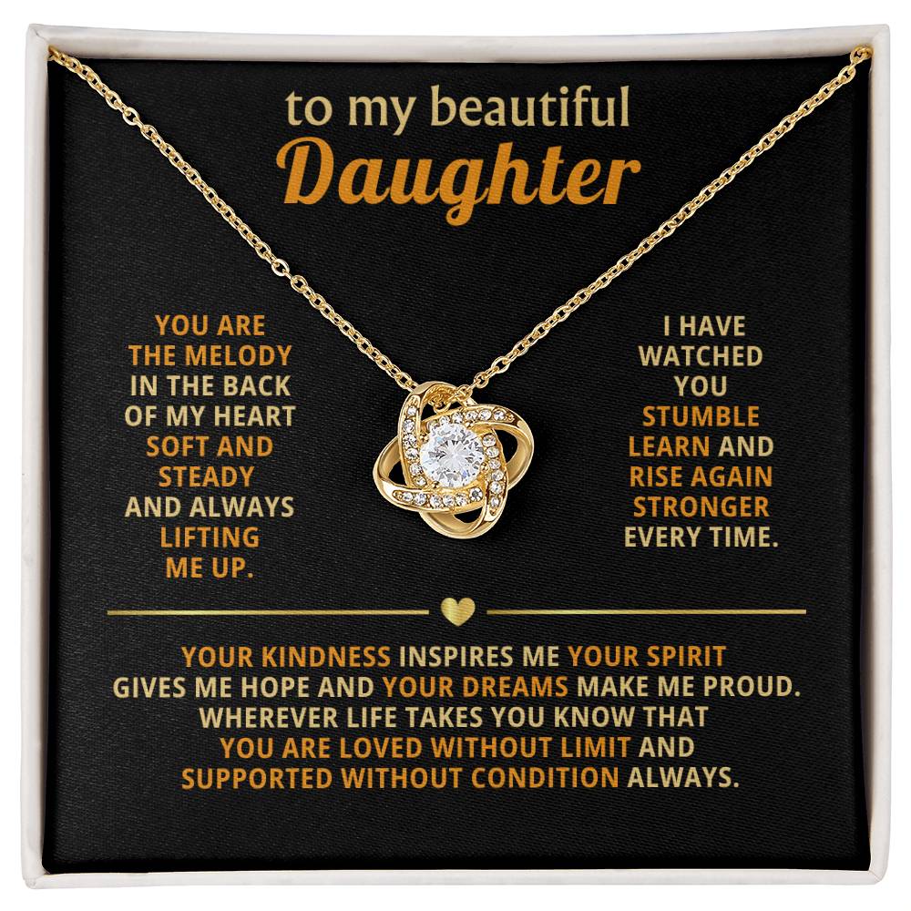 To my beautiful Daughter, You are the melody in the back of my heart