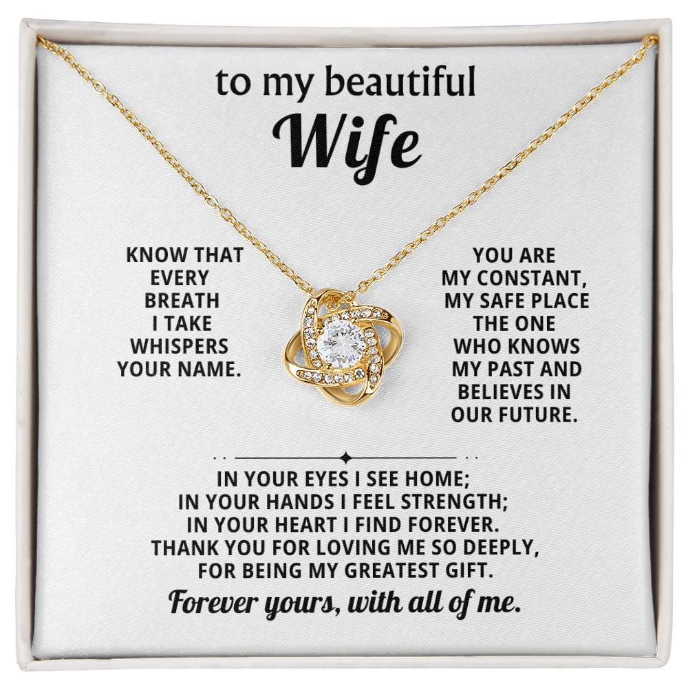 To my beautiful  wife, Know that every breath I take whispers your name