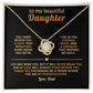 To my beautiful Daughter - my love will always stand behind you