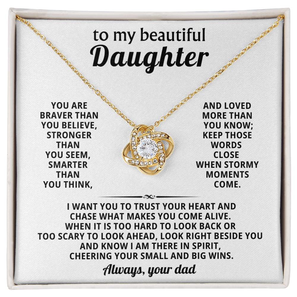 To my beautiful Daughter, Look right beside you and know I am there in spirit