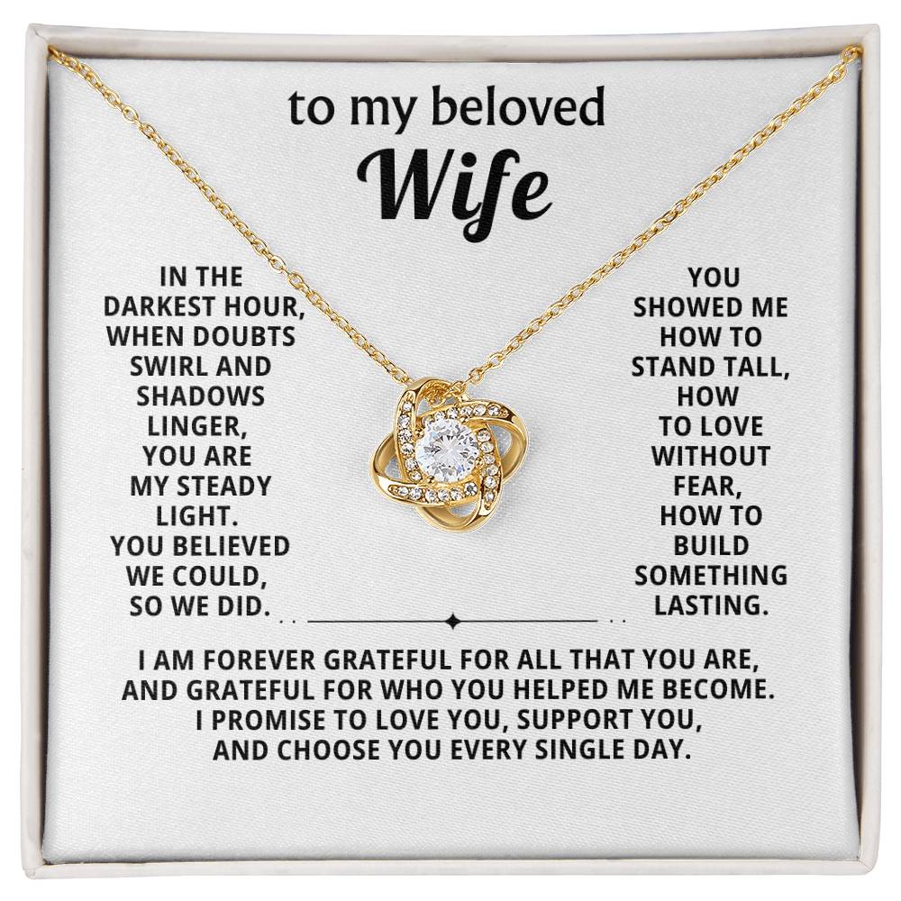 To my beloved wife, I promise to love you, support you, and choose you