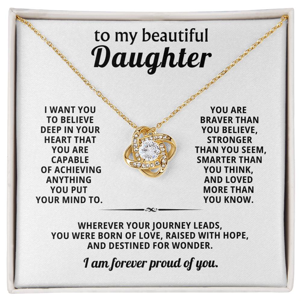 To my beautiful daughter, Wherever your journey leads, you were born of love
