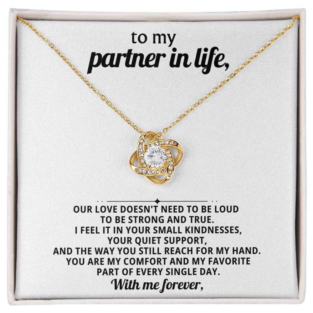 To my partner in life, You are my comfort and my favorite part of every single day