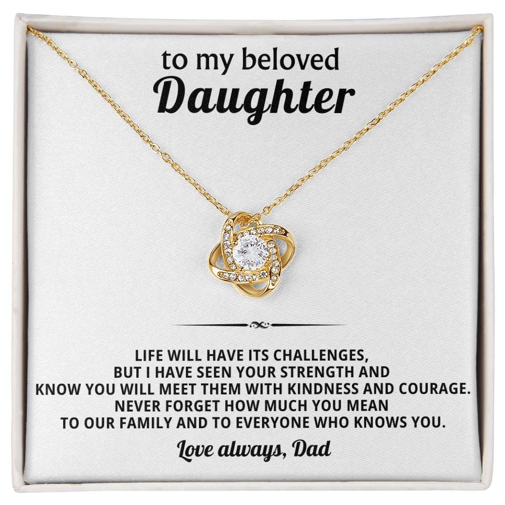 To my beloved daughter, Never forget how much you mean to our family and to everyone who knows you