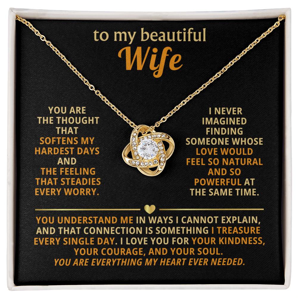 To my beautiful wife, You are the thought that softens my hardest days